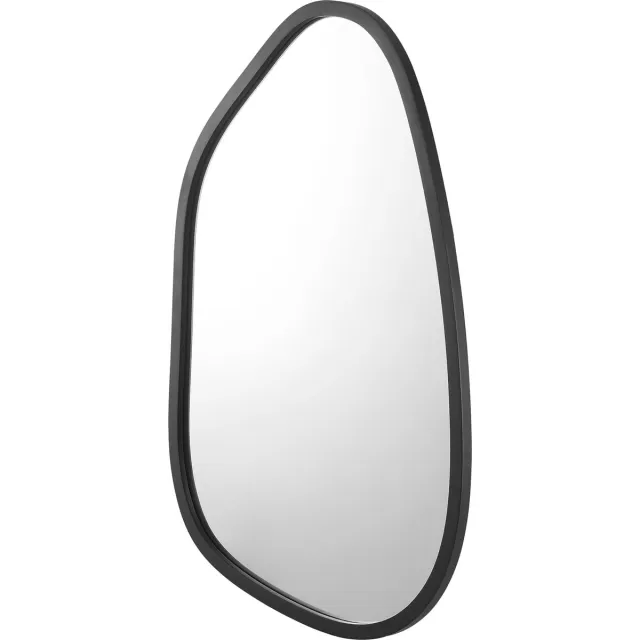 en.casa Spiegel Filiano hangend 80x58 cm zwart mat