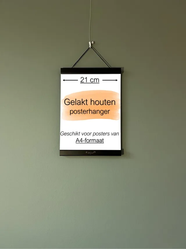Flexjuf Posterhanger A4-formaat (21 cm) Zwart gelakt A4-formaat / Zwart gelakt