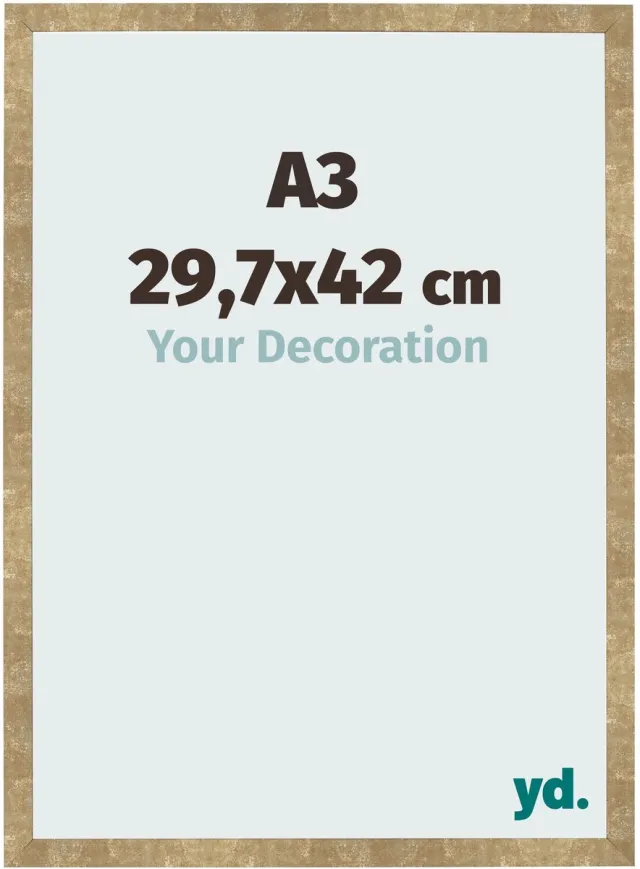 yd. Your Decoration - Fotolijst A3 29,7x42 cm - MDF - Goud Antiek - Bologna