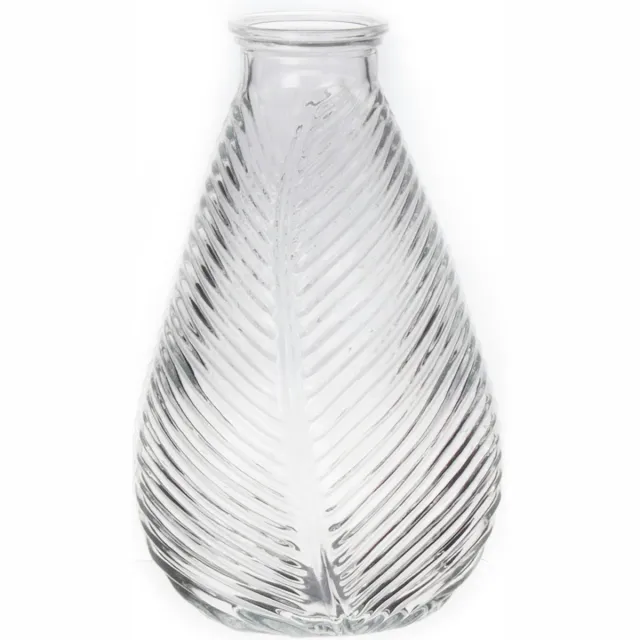 Bellatio Design Bloemenvaas - helder transparant glas - 14 x 23 cm - vaas