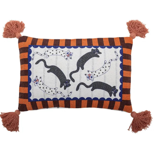 Bloomingville sierkussen Missy (60x35 cm) Meerkleurig