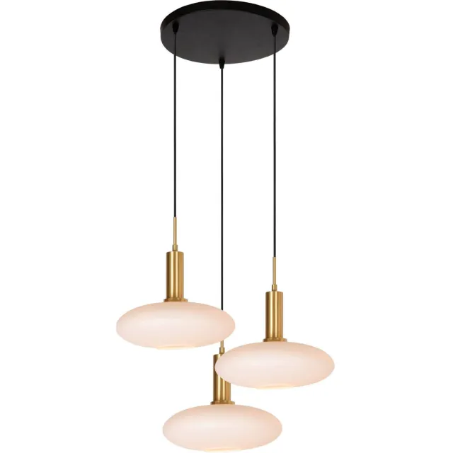 Lucide SINGALA - Hanglamp - Ø 55 cm - 3xE27 - Mat Goud / Messing