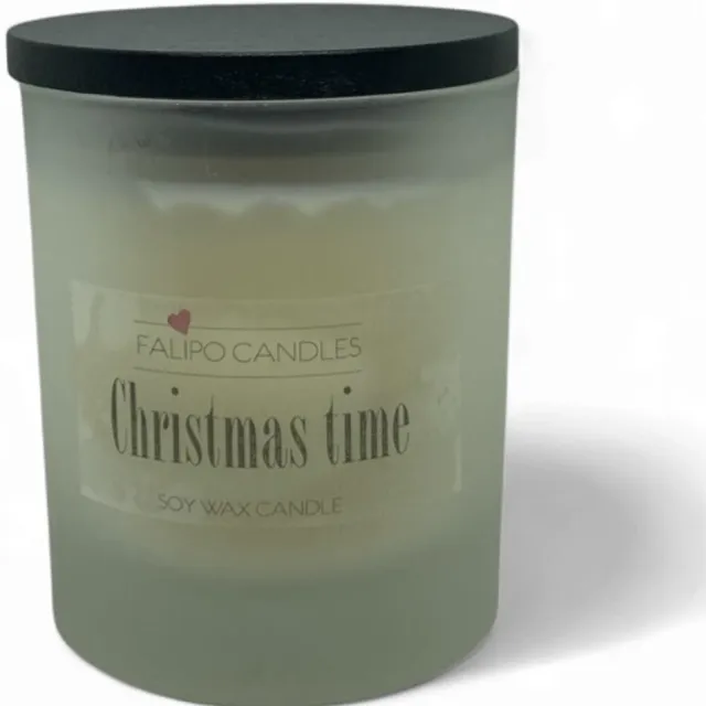 Falipo Candles Geurkaars soja was Christmas time wit