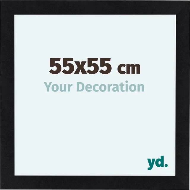 yd. Your Decoration - Fotolijst 55x55 cm - MDF - Zwart Mat - Como
