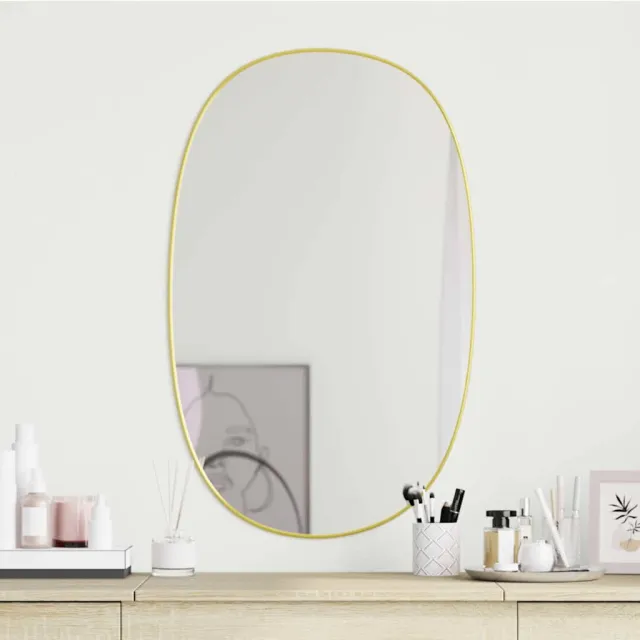 vidaXL Wandspiegel 70x45 cm goudkleurig