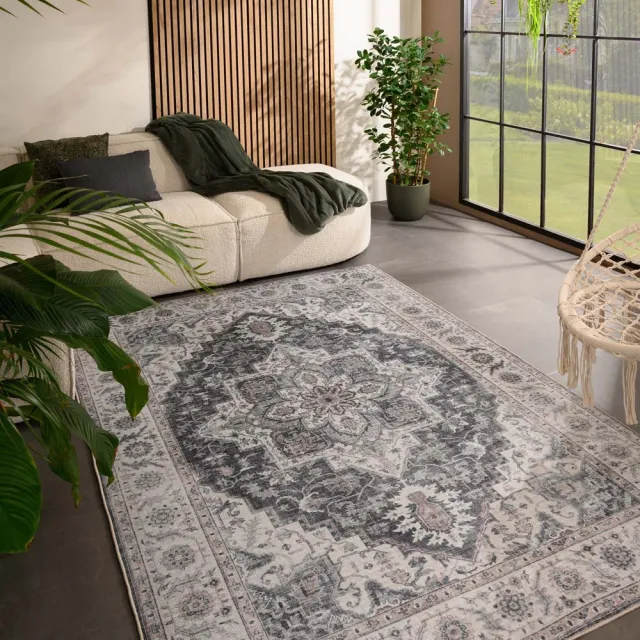 Heritaged Vintage buitenkleed - Valenca Brio grijs 230x330