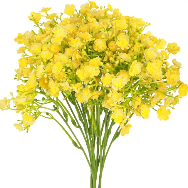 Viana Gypsophila pluimgipskruid gele bloemen L46cm 4 st geel