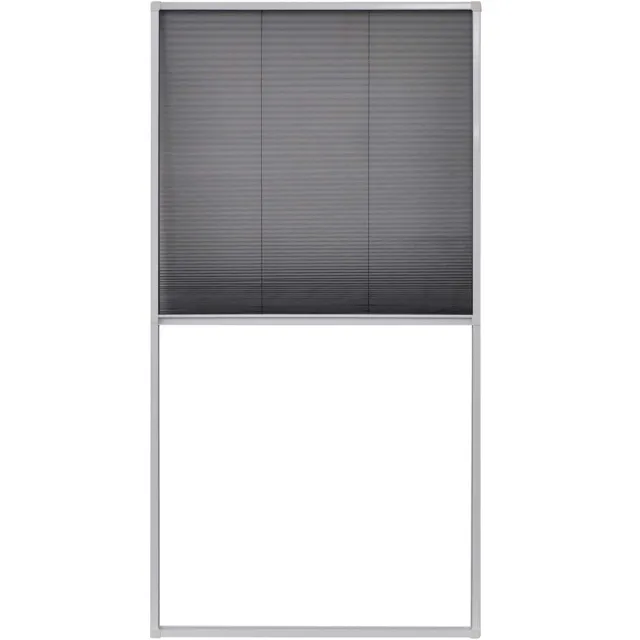 vidaXL Raamhor - plissé - 80x160 - cm Wit