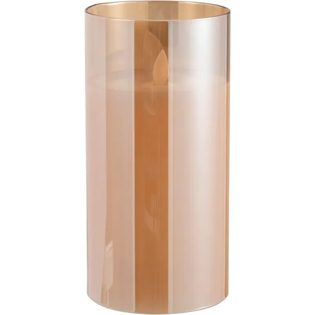 J-Line lamp Blinkend - glas - goud - medium - LED lichtjes