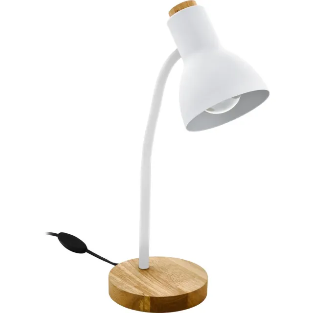 EGLO Veradal Tafellamp - E27 - 42 cm - Bruin/Wit