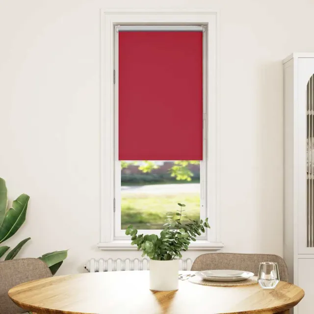 vidaXL Rolgordijn verduisterend 50x175 cm stofbreedte 45,7cm polyester rood