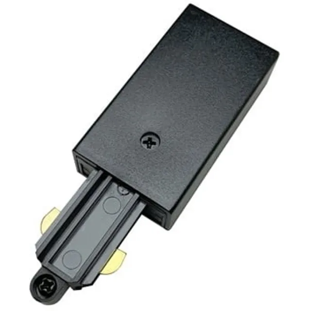 Fantasia 1-fase voeding voor railverlichting, aansluiting rechts, lengte 80 mm, wit of zwart
