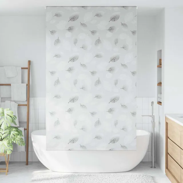 vidaXL Doucherolgordijn 140x240 cm stofbreedte 136 cm grijs
