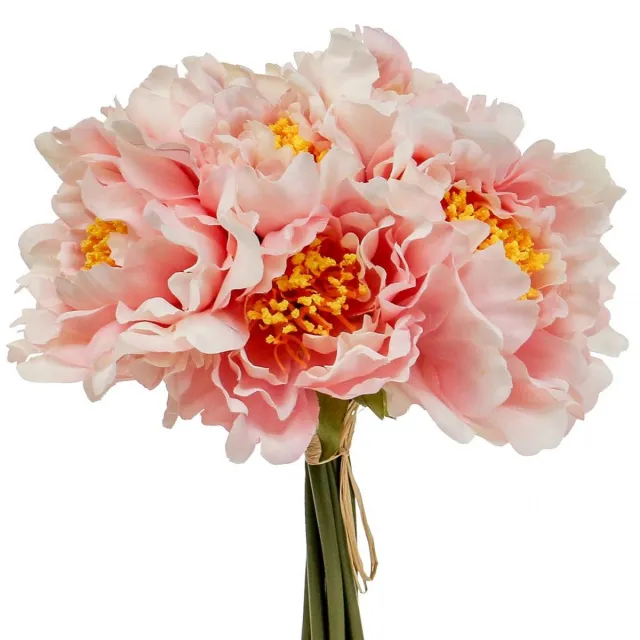 Viana Paeonia Pioen Kunstbloem Pioen Roze Ø6cm 28cm 7 st