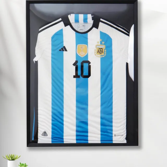 Marvish Wissellijst - Boxframe - Inlijsten Voetbal Shirt - Diepe Lijst - Fotolijst - 60x80 cm - Shirt in Lijst - zwart