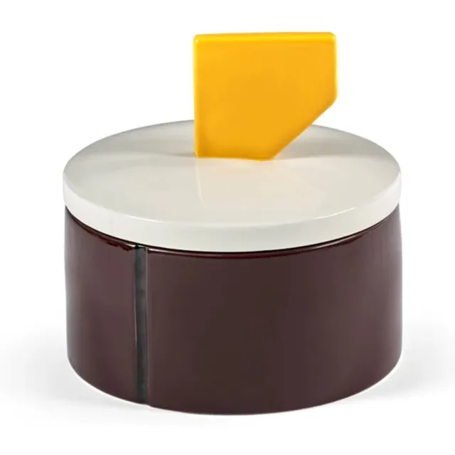 Serax Plan C Candela 03 geurkaars D17cm H16cm burgundy / geel meerkleurig