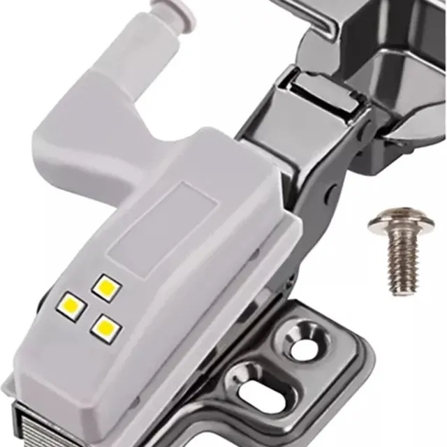 Cheaperito Kastverlichting I koelkast Verlichting I Scharnierverlichting I 3 Led's I Wit Licht I Lichtsensor I Incl. Batterijen I 1 Stuk Grijs