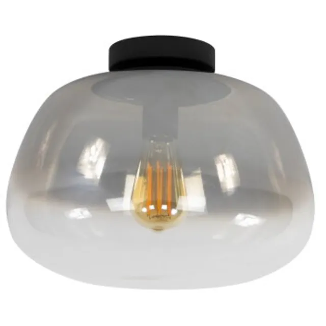 Meubelplaats Plafondlamp Pulsara glas 1-lichts - Ø36 cm - smoke grey glas smoke grey glas Grijs