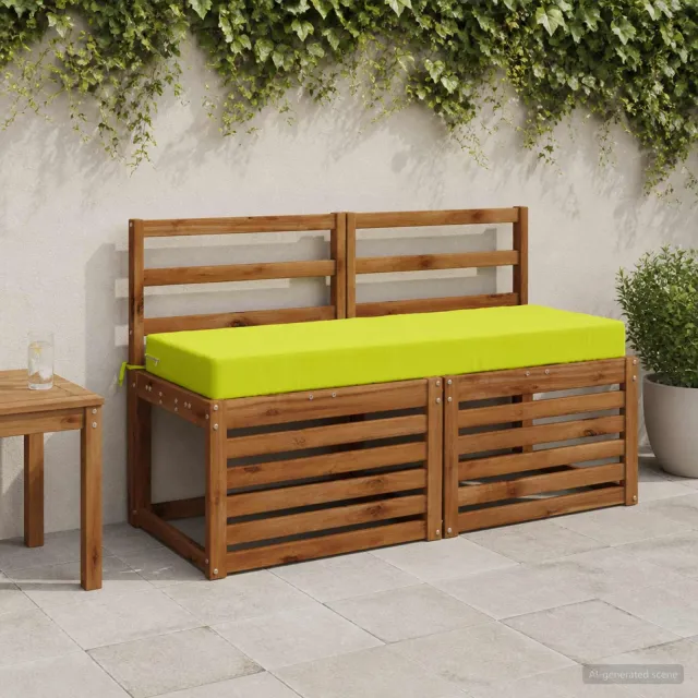 vidaXL Rugkussen SOEST 100% Polyester Helder groen 120 x 40 x 10 cm
