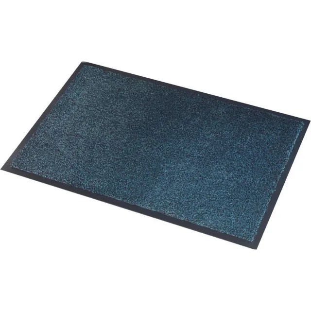 Wicotex Deurmat - Droogloopmat Microm Absorberend Zwart - Grijs - Afmeting 60x80cm zwart grijs