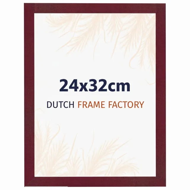 Dutch Frame Factory Fotolijst 24x32 cm - MDF - Wijnrood Geveegd - Benno