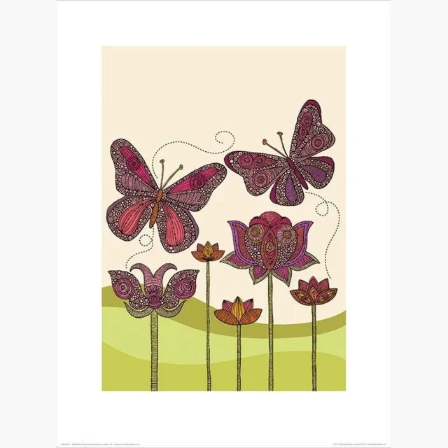 Pyramid Kunstdruk Valentina Ramos - Butterflies 30x40cm Divers