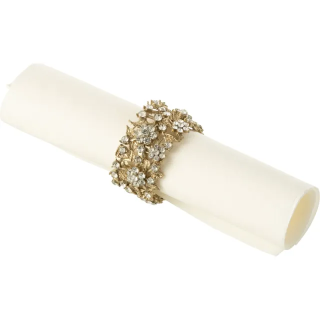 J-Line servetring Breed - metaal - goud - 6 stuks