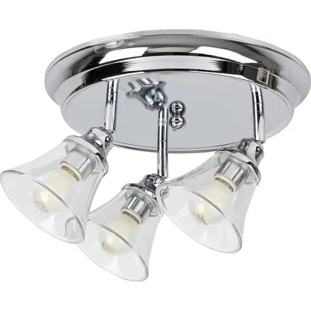 Rabalux Plafondlamp - IP44 - 3xE14 - max 40W - chroom, Antoine zilver