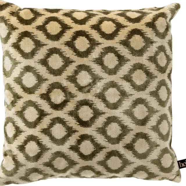 Hoii LEONARDO | sierkussen 45x45 cm | Military Olive | groen | multicolor | Hoii | met duurzame kussenvulling Olijfgroen