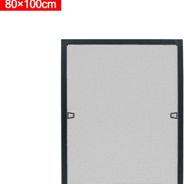 ACXIN Vliegenhor - Raamhor - Zonder boren - 80x100 cm - Antraciet