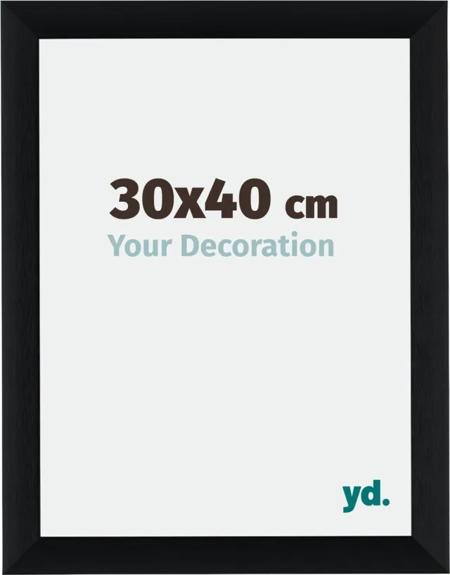 yd. Your Decoration - Fotolijst 30x40 cm - Aluminium - Zwart Geborsteld - Tucson