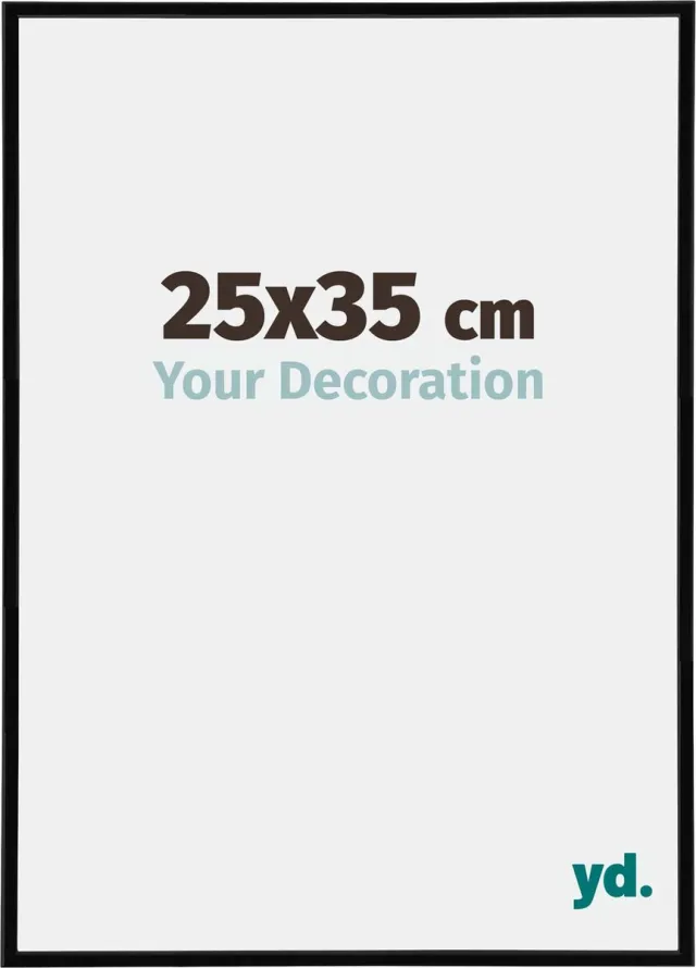 yd. Your Decoration - Fotolijst 25x35 cm - Kunststof - Zwart Hoogglans - Annecy