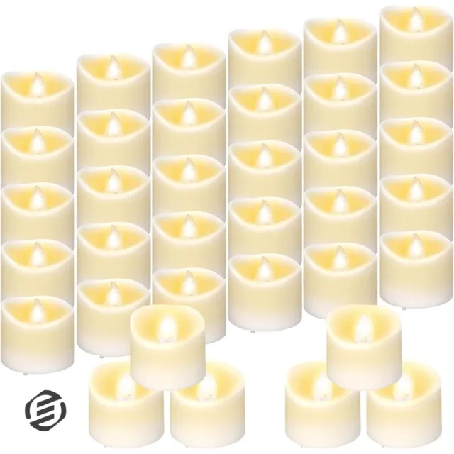 Equivera Oplaadbare LED Kaarsen - Elektrische Kaarsen - Oplaadbare Waxinelichtjes - Realistische Kaarsen - Kerstverlichting - Veilig en Duurzaam wit