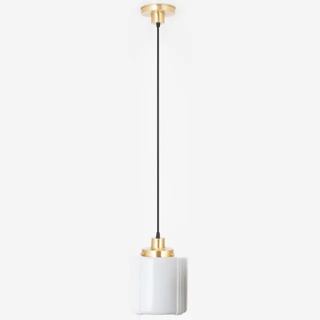Coloured by Art Hanglamp aan snoer Vintage High 20's Messing - Art Deco Trade