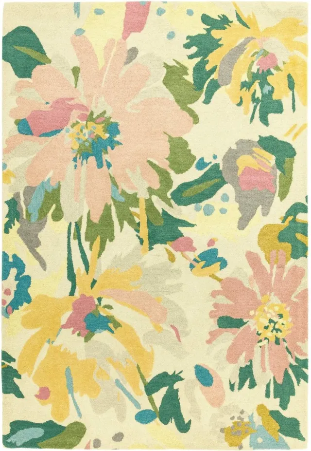 Eazy Living Easy Living - Reef-Floral-Pink-multi Vloerkleed - 200x290 - Rechthoek - Laagpolig Tapijt - Landelijk - Meerkleurig