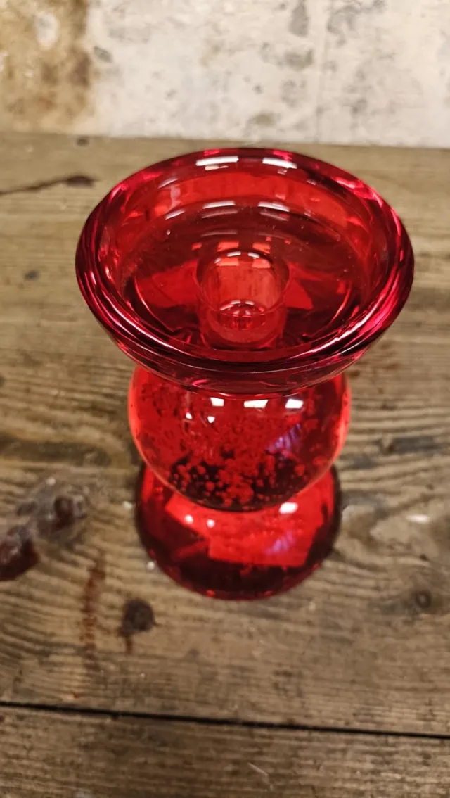 Light & Living Kandelaar glas rood