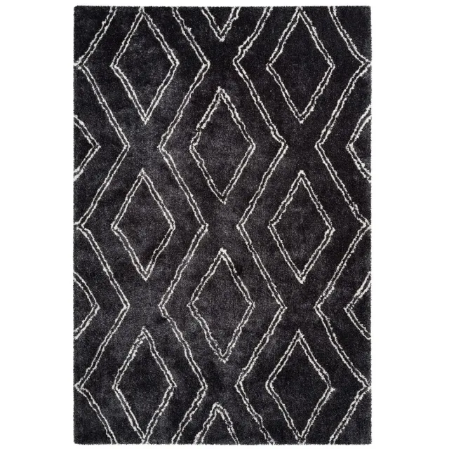 Dutch XXL Berber Vloerkleed | Tapijt | Orlando | Grafisch | Antraciet | 200x290 cm