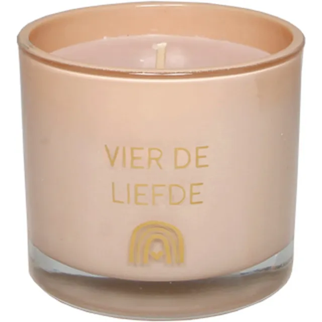 My Flame Lifestyle MY FLAME - Sojakaars - Vier de liefde - Green Tea Time - roze - 30 branduren