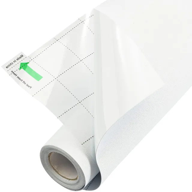 Famanu Witte Verduisterende Raamfolie - 100% Lichtblokkerende Statische Raamfolie Voor Privacy, Totale Verduisterende Raambekleding, Verduistering Van de Kamer, Eenvoudige Verwijdering, 44cm x 300cm