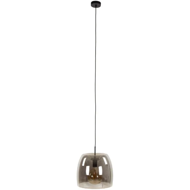 Nest of Nora Hanglamp Nero - Glas bol Ø35 cm E27 - Smoke grey Grijs