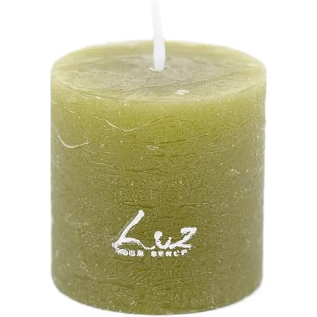 Rasteli Luz Your Senses Stomp Kaars Groen D 7 cm H 10 cm Voordeelaanbod Per 2 Stuks