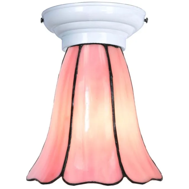 Coloured by Art Tiffany Plafonnière wit met Liseron Pink - Art Deco Trade Multicolour