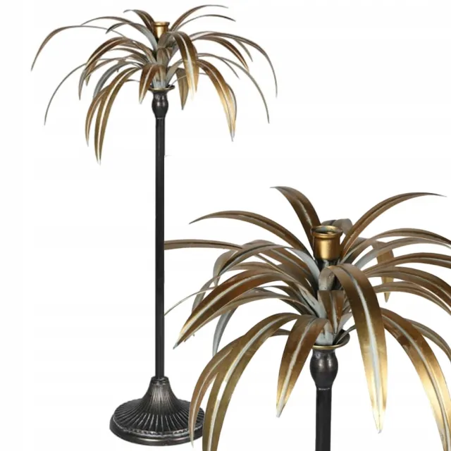Denix Gouden Kandelaar Palmboom Design - 71 cm Hoog