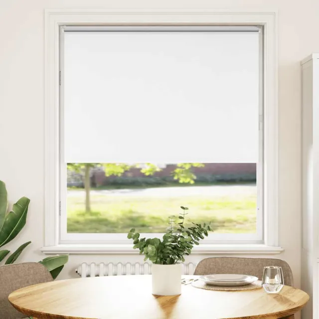 vidaXL Rolgordijn verduisterend wit 90x175cm stofbreedte 85,7 cm