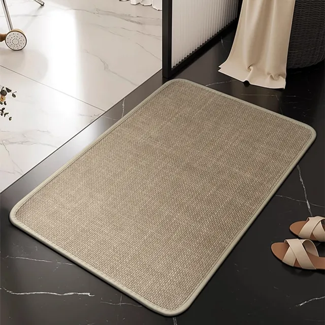 Ynkkvre Deurmat – Eenvoudig te reinigen, weerbestendige vuilvanger met antislip onderkant – Voor binnen en buiten, absorberend, sneldrogend, wasbaar – 45 x 70 cm Bruin