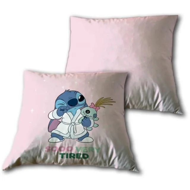Lilo & Stitch Lilo Stitch Sierkussen 40x40 Velboa Zacht Gevuld roze