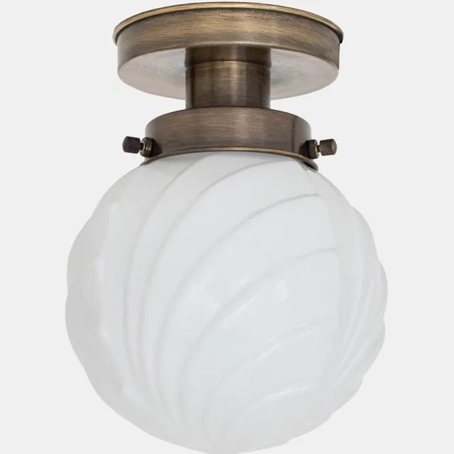 Coloured by Art Plafonnière Swingbulb 20's Brons - Art Deco Trade