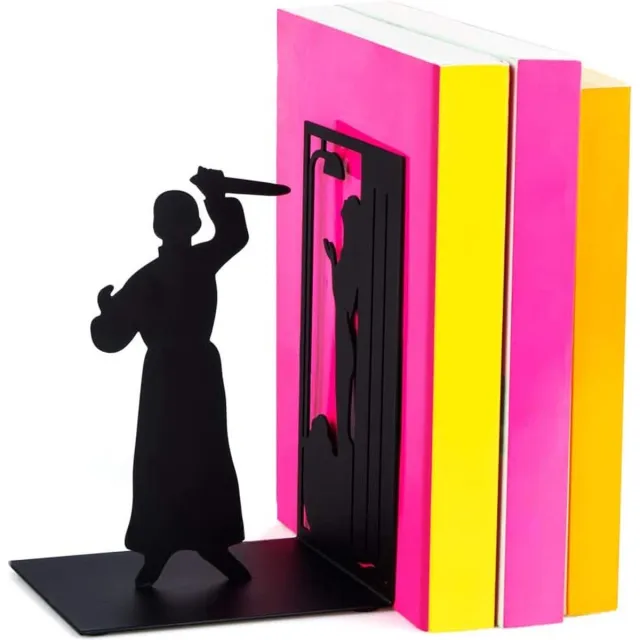 Housestock Boekensteun set – voor boekenkast - boekenhouder voor plank Zwart