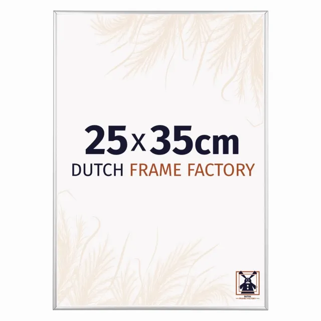 Dutch Frame Factory Fotolijst 25x35 cm - Aluminium - Zilver Hoogglans - Kampen