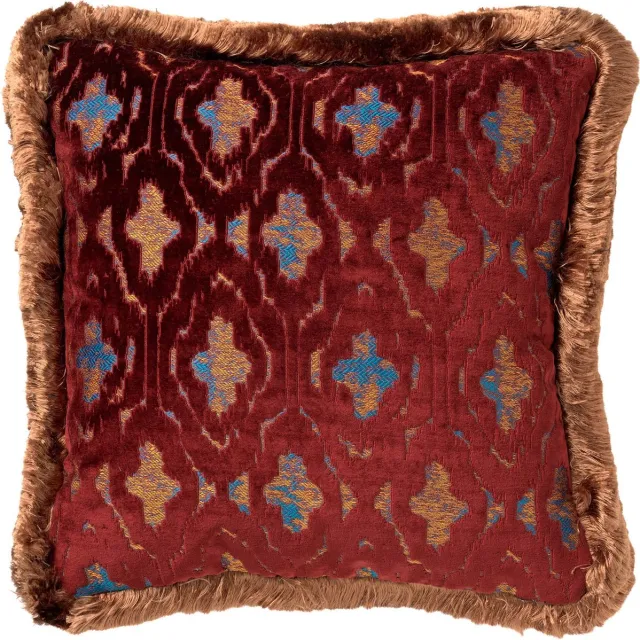 Hoii BIJOU | sierkussen 45x45 cm | Merlot | rood | Hoii | met duurzame kussenvulling Bordeaux